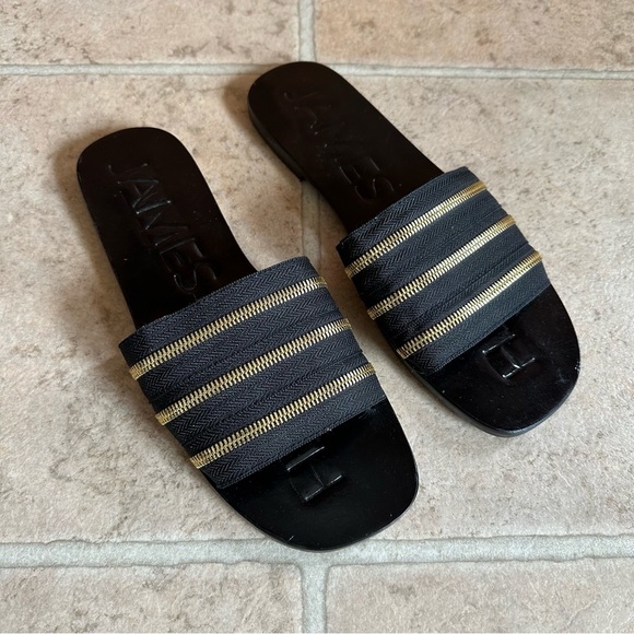 James Smith Zipper Open Toe Sandals Size 11 - Picture 3 of 5